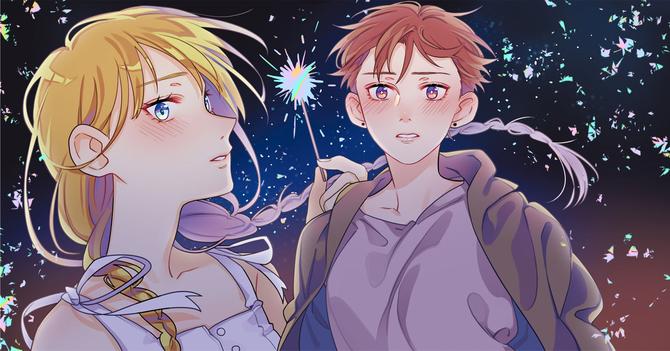 Fireworks Foil Print